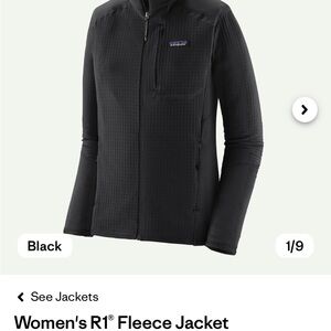 Patagonia Women's Black Fleece R1 Fleece, like new worn once